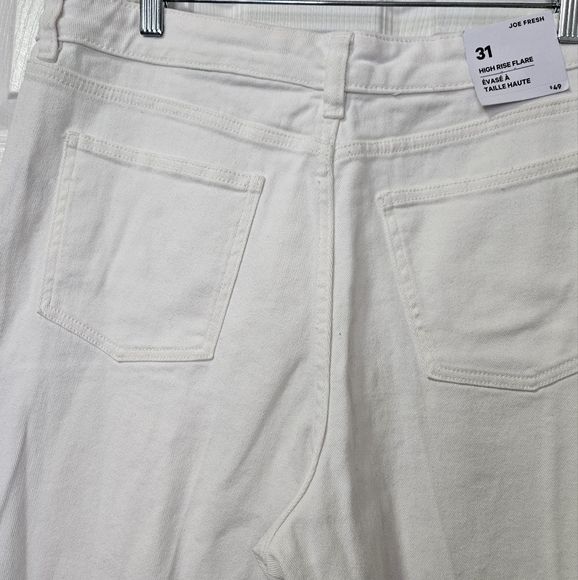 High rise flare white jeans - Picture 5 of 9